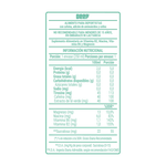 Etiqueta nutricional Deep Sunny Lime